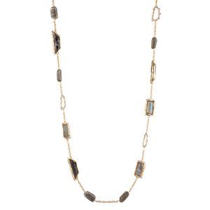 Fancy Cut Stone Statement Necklace